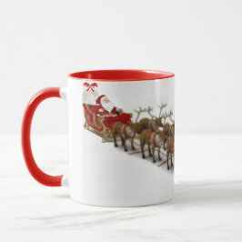 Tasse Santa, Sleigh und Rentier