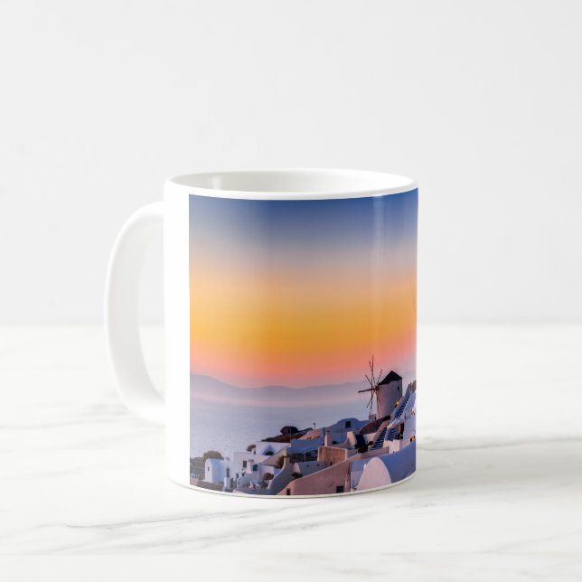 Tasse Santorini Griechenland (Vorderseite Links)