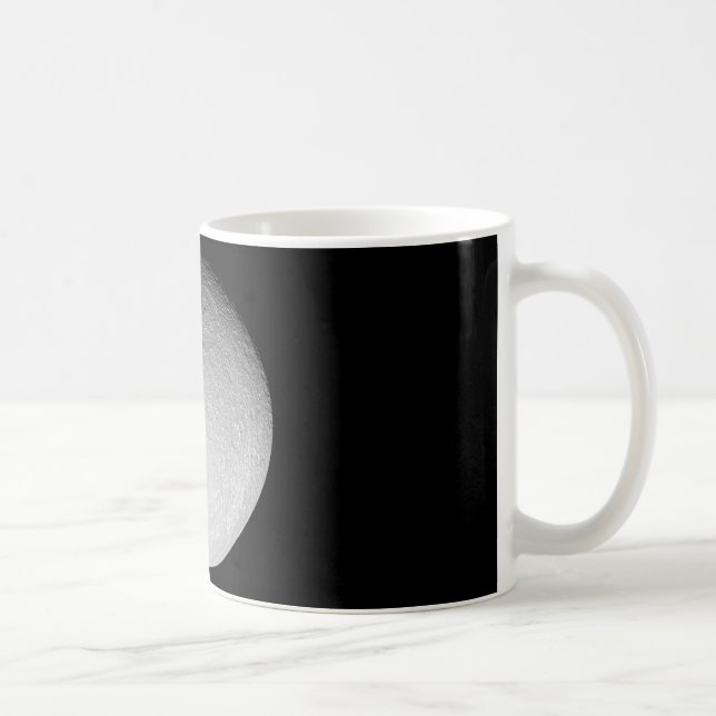 Tasse: Saturns Mond Rhea Kaffeetasse (Rechts)
