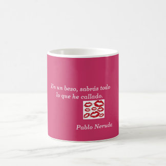 Tasse Satz der Liebe von Pablo Neruda