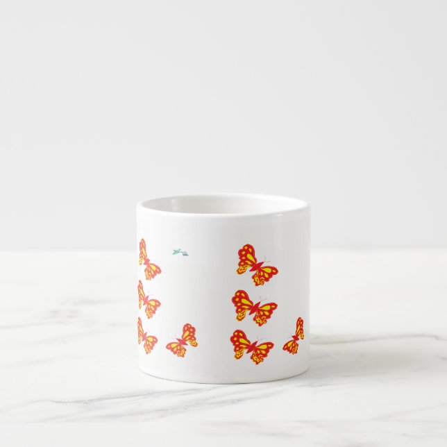 Tasse/Schmetterlinge Espressotasse (Vorderseite)