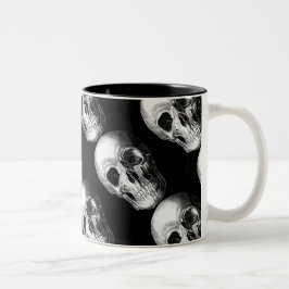 Tasse Schwarz des Gewindelmusters
