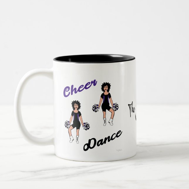 Tasse Schwarz Lila (Links)