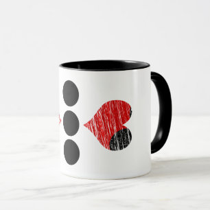 Tasse Schwarz/Rot
