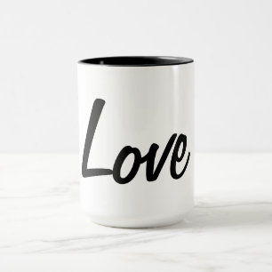 Tasse Schwarz-Weiß-Liebe