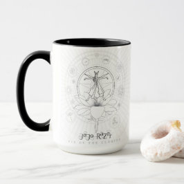 Tasse schwarzer Rand Griff  |  Auge des Clarion