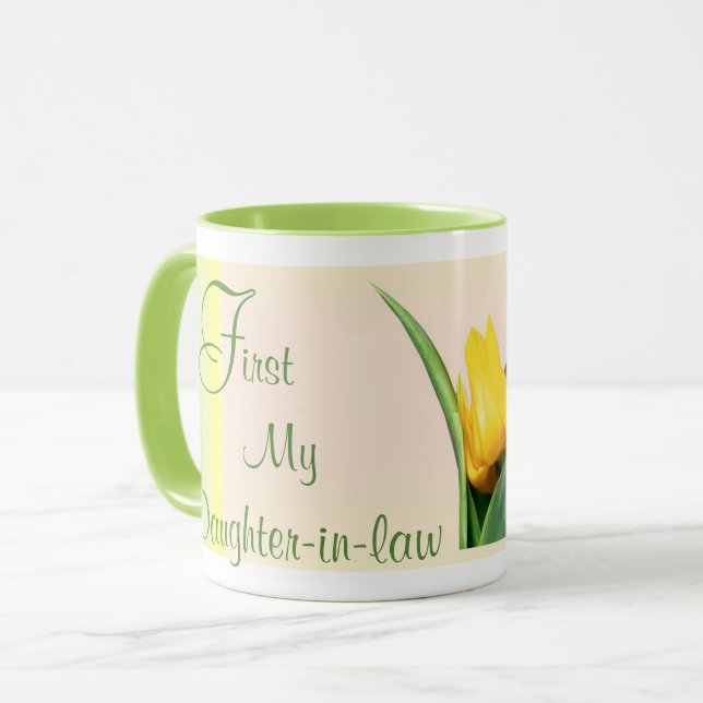 Tasse-Schwiegertochter- Erste und Forever Tasse (Vorderseite Links)