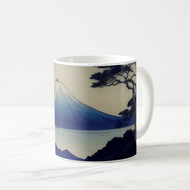 Tasse – See, Kiefer und Berg – Japan (VorderseiteRechts)