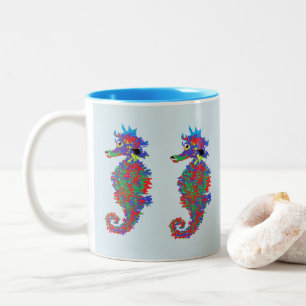 Tasse/Seepferd Zweifarbige Tasse