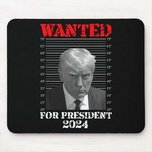 Tasse Shot - Donald Trump-Tasse schoss für Präside Mousepad (Vorne)