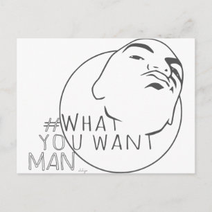 Tasse Shot   Hashtag Yo Man Was Sie Gewollt haben Postkarte