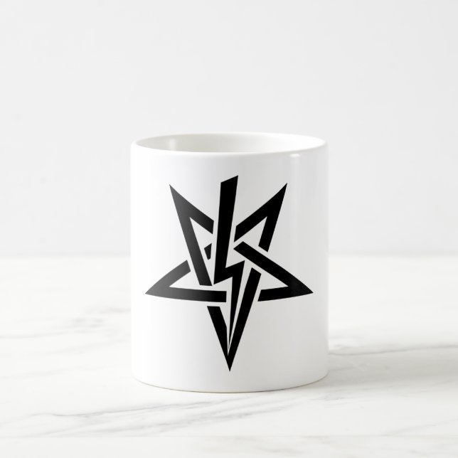 Tasse Singleschwarze Anton Szandor LaVey Sigil (Mittel)