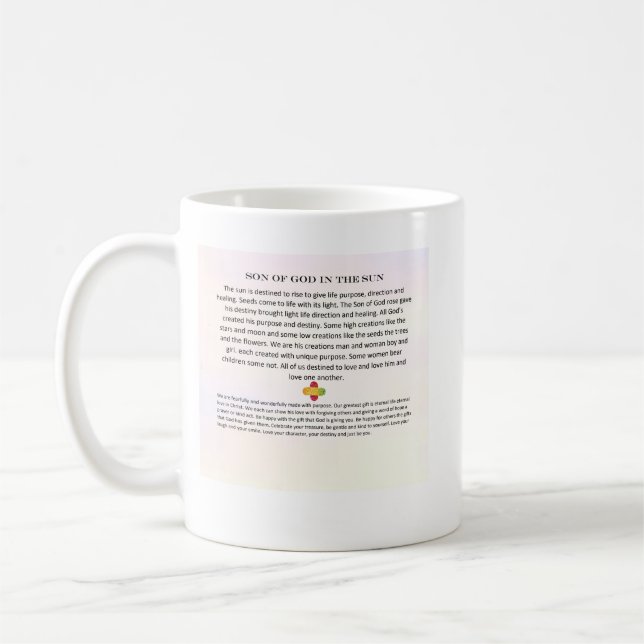 Tasse "Sohn Gottes in der Sonne (Links)