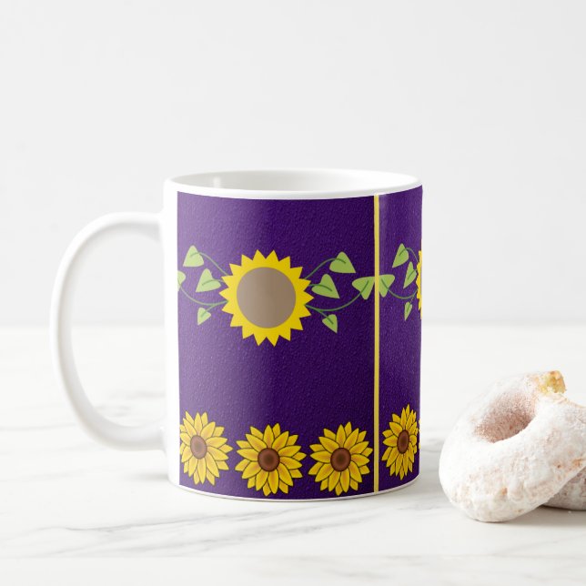 Tasse Sonnenblumen (Mit Donut)