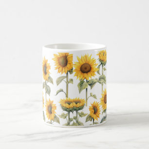 Tasse Sonnenblumen