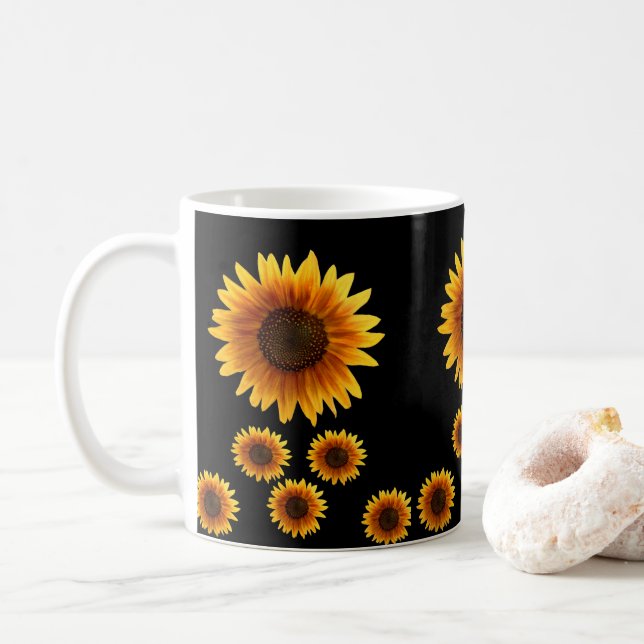 Tasse Sonnenblumen (Mit Donut)