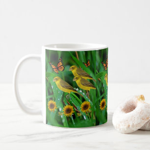 Tasse Sonnenblumen