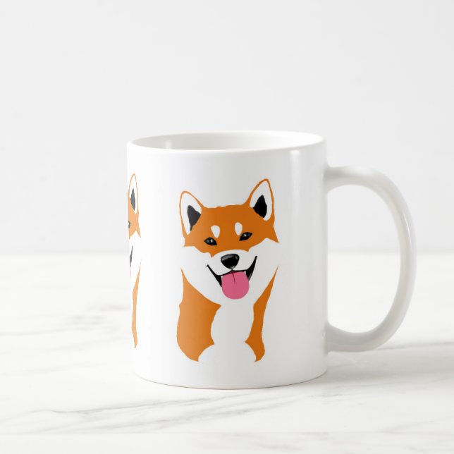 Tasse sonriente. Shiba inu (Rechts)