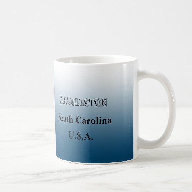 Tasse - South Carolina Staat Karte mit City (Rechts)