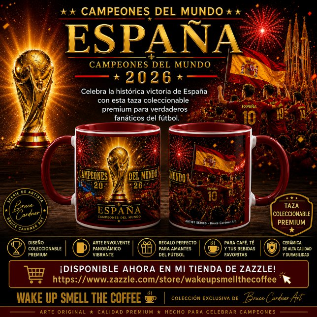 Tasse Spanien Weltmeister 2026 (Von Creator hochgeladen)