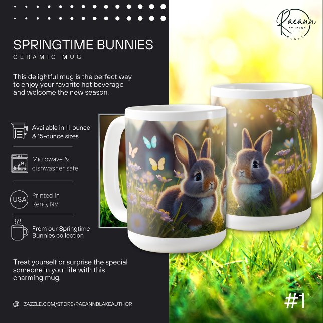 Tasse "Springtime Bunnies" zur Keramik (Von Creator hochgeladen)