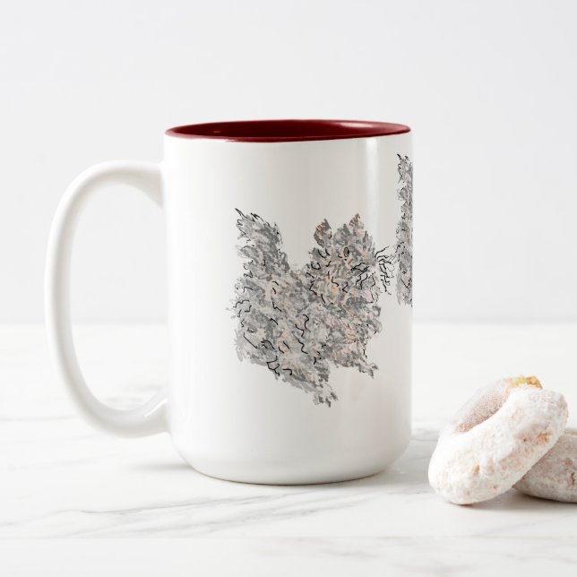 Tasse: Squeaky Zweifarbige Tasse (Mit Donut)