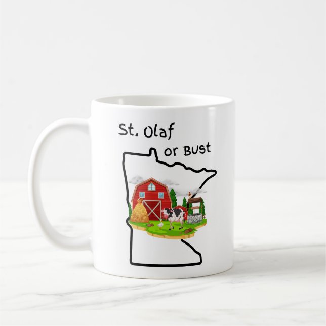 Tasse St. Olaf oder Bust (Links)