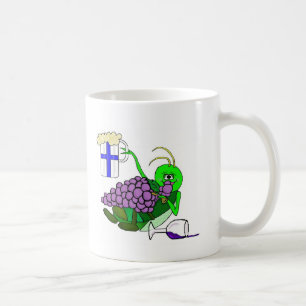 Tasse St. Urho mit betrunkener Heuschrecke durch