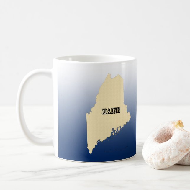 Tasse - Staat Karte mit Stadt verwalten (Mit Donut)