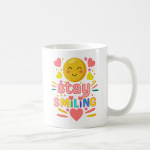 Tasse 'Stay Smiling' - Süße glückliche Gesichts-Ka