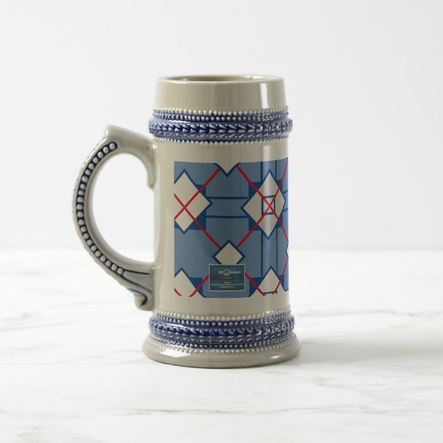 Tasse Stein - Blau (Rotes Kreuz) RFPMDesign ©️ 202 (Links)