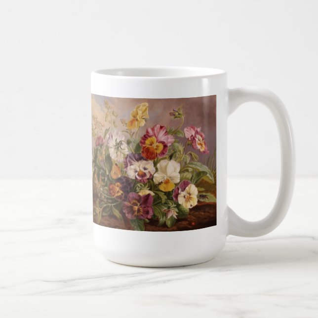 Tasse-Stiefmütterchen Tasse (Rechts)