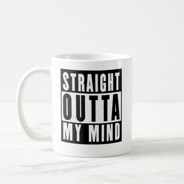 Tasse 'Straight Outta My Mind' (Links)