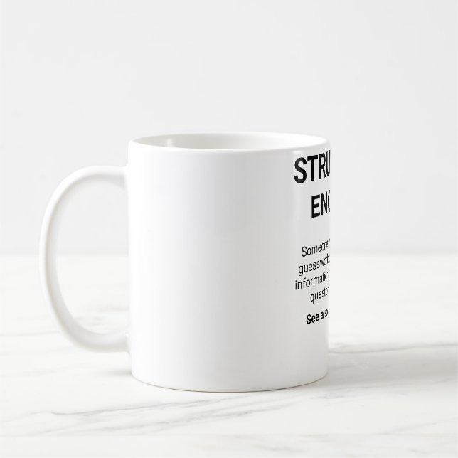 Tasse "Strukturingenieur" (Links)