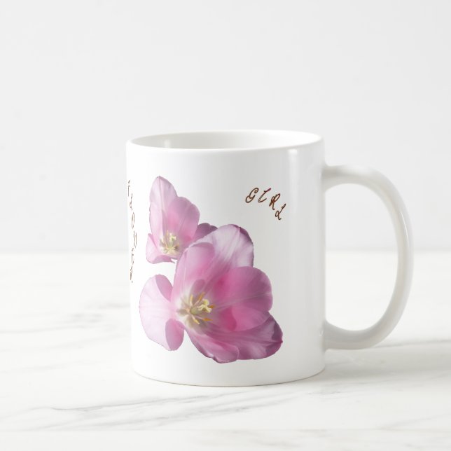 Tasse Sunny Pink Tulips Flower (Rechts)