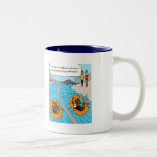 Tasse: Synchron gegen asynchrones Zweifarbige Tasse