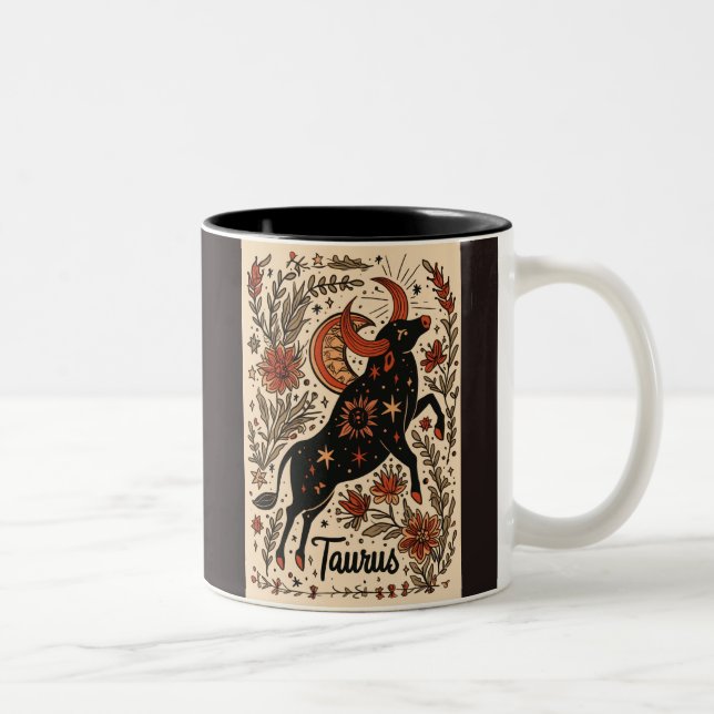 Tasse Taurus Celestial Zodiac Art (Rechts)