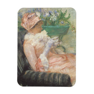 Tasse Tee von Mary Cassatt, Vintage Impressionismu Magnet