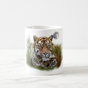 Tasse Tiger mit Jungen