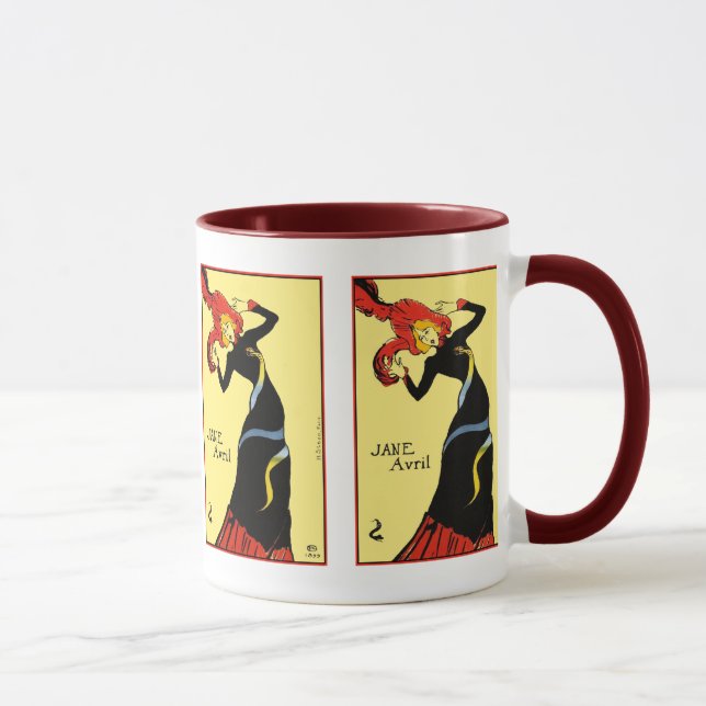 Tasse: Toulouse Lautrec - Jane Avril Tasse (Rechts)