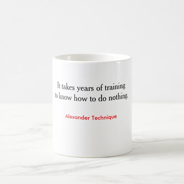 Tasse - Training, zum nichts zu tun (Mittel)