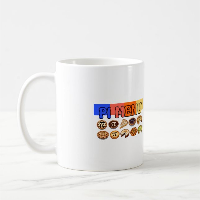 Tasse Trendy Pi-Menü Kaffeetasse – Lustiger Mathe- (Links)
