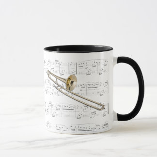 Tasse - Trombone (Inhalt) mit Blattmusik