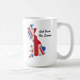 Tasse UK Flaggengott Rettete The Queen