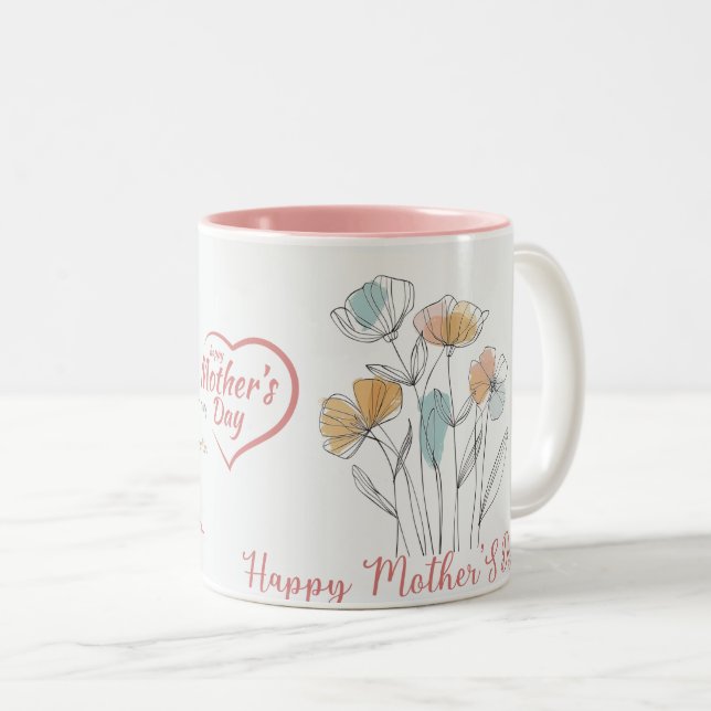 Tasse und Aufnahmen zum Muttertag (VorderseiteRechts)