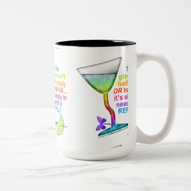TASSE UND KUPPEN - GLAS HALBVOLL (Rechts)
