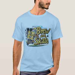 Tasse und Pizza-T - Shirt