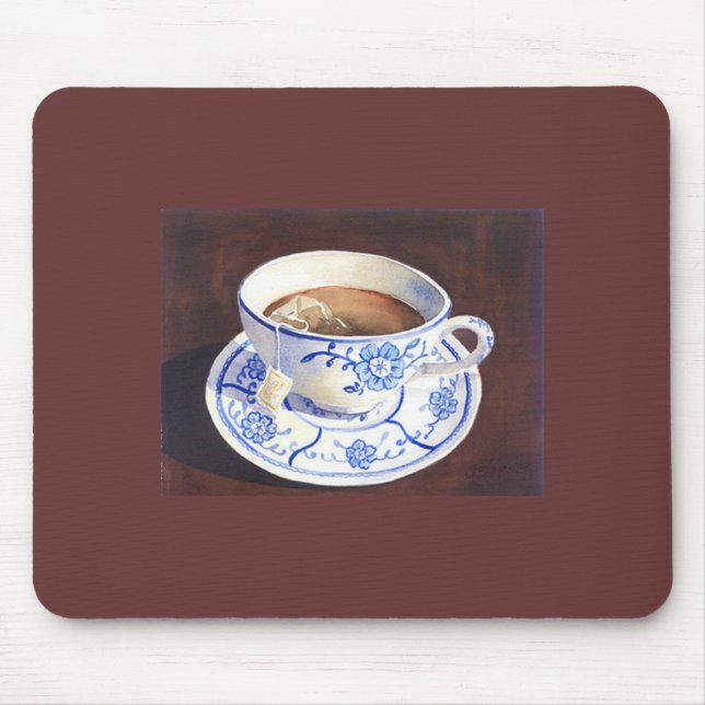 Tasse und Untertasse Mousepad (Vorne)