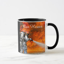 Tasse "Unser Held", Unterstützung für den Feuerweh