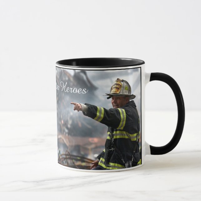 Tasse "Unser Held", Unterstützung für den Feuerweh (Rechts)